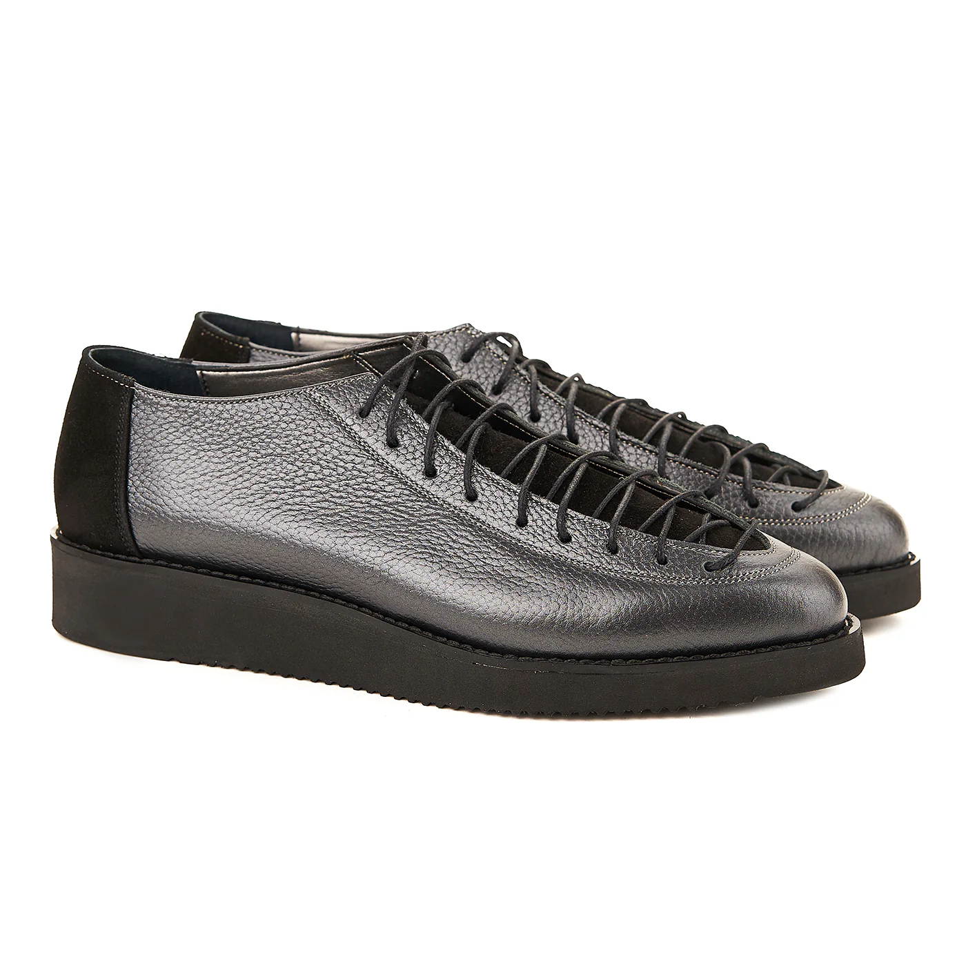 Pantofi Casual Gri Dama din Piele Naturala 1563