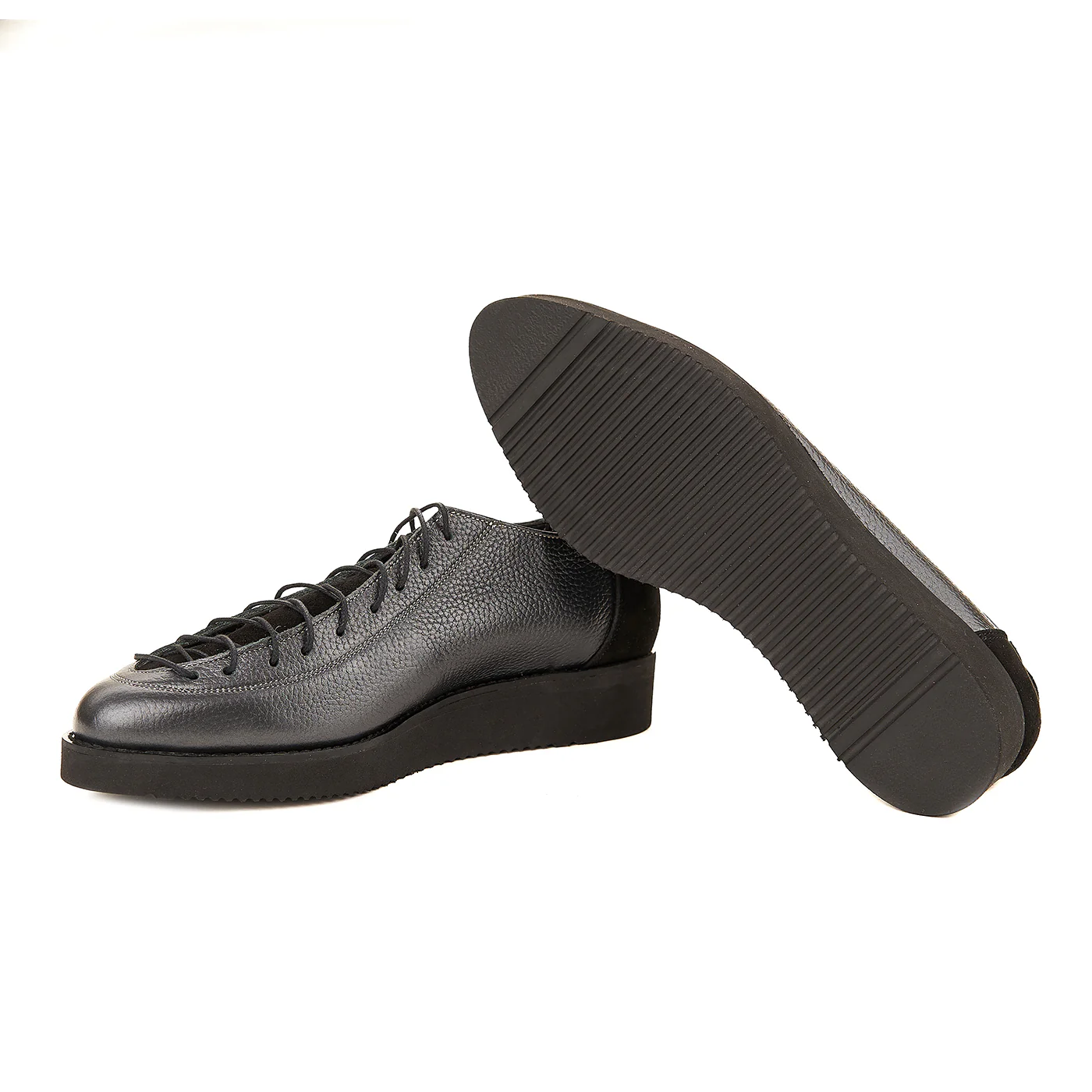 Pantofi Casual Gri Dama din Piele Naturala 1563 - Image 3