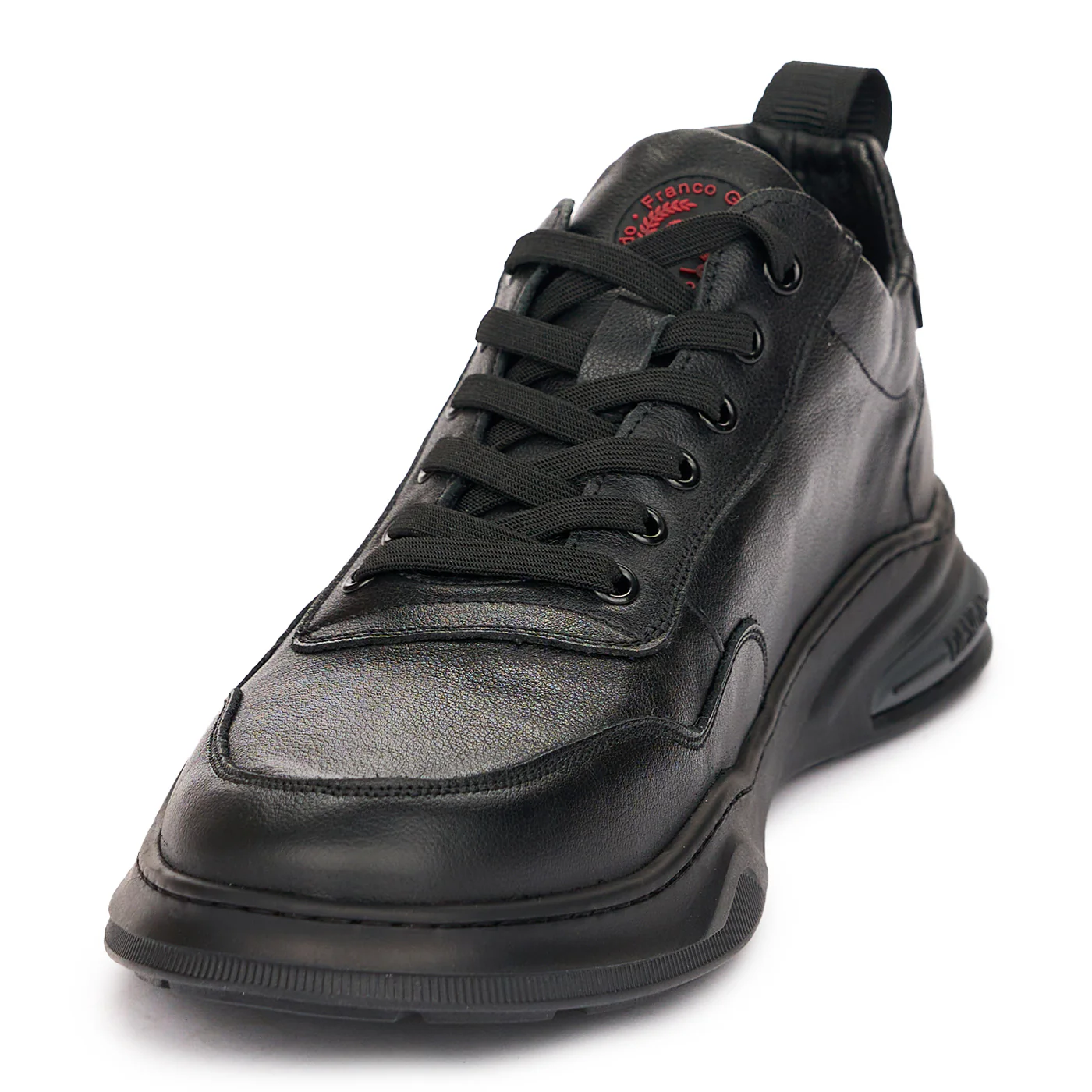 Pantofi casual sport din piele naturala neagra 7334 - Image 3