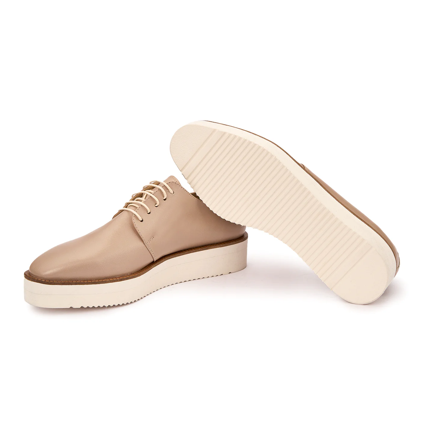 Pantofi cu Siret Dama Piele Naturala Casual cu Talpa Usoara 8063 - Image 3