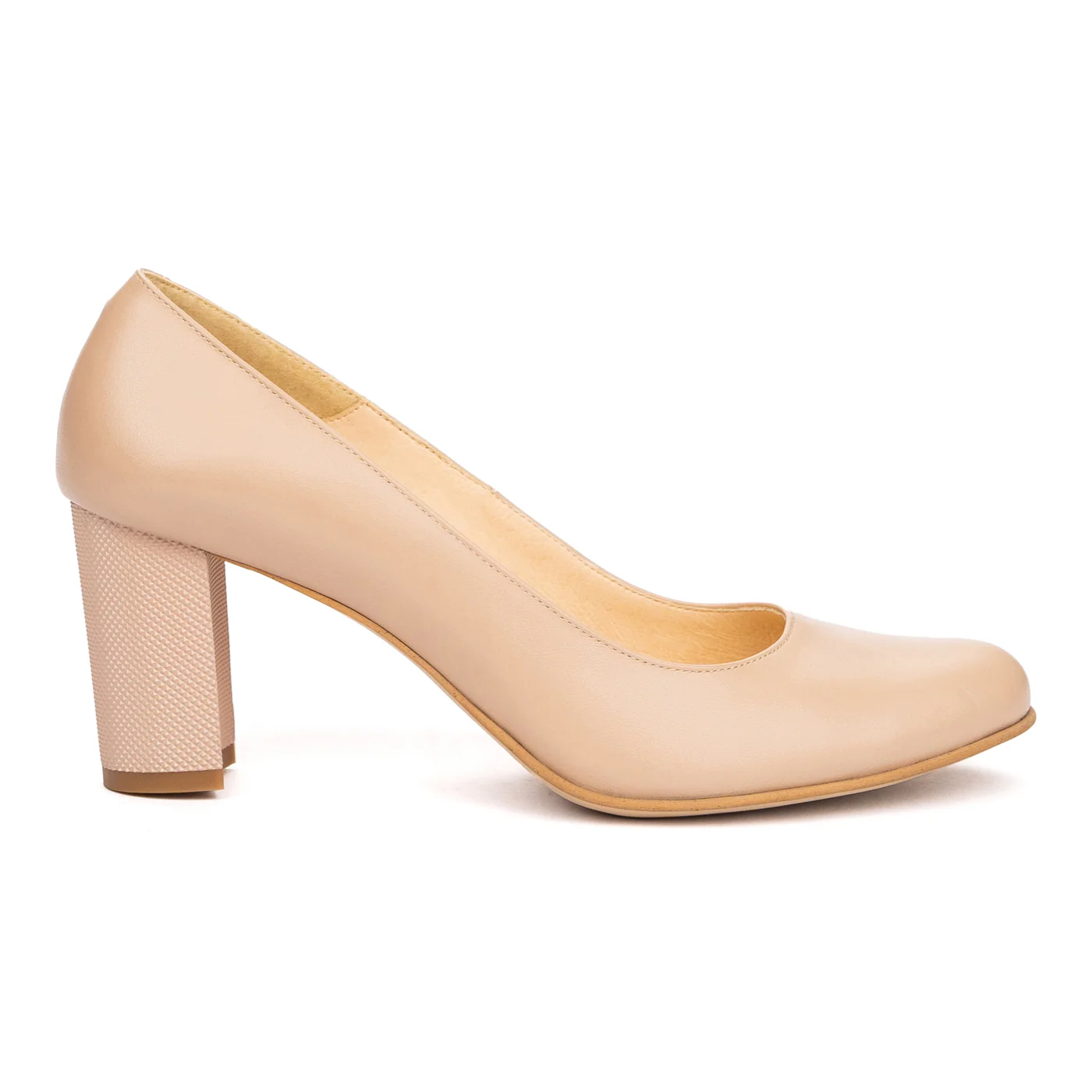 Pantofi cu Toc Gros Dama Eleganti din Piele Naturala 8591