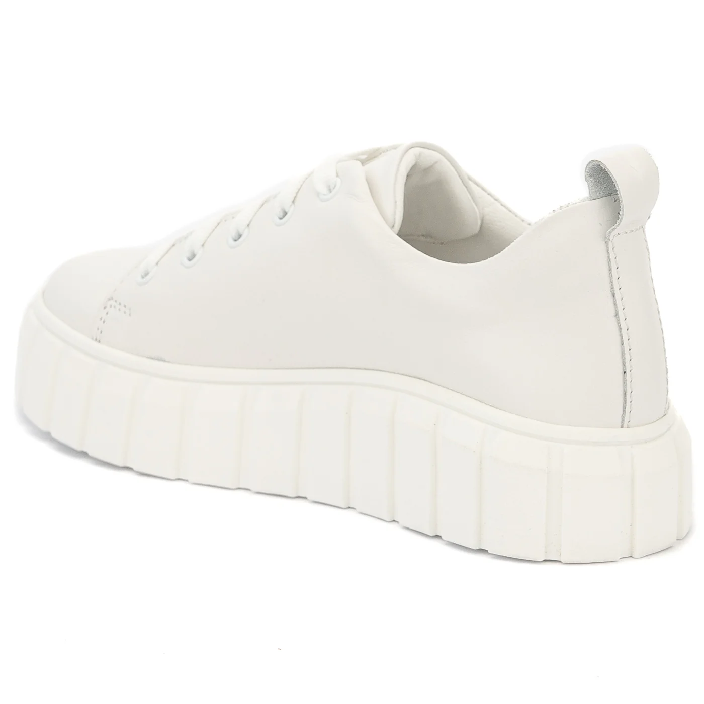 Pantofi dama casual din piele naturala alba 14000 - Image 2