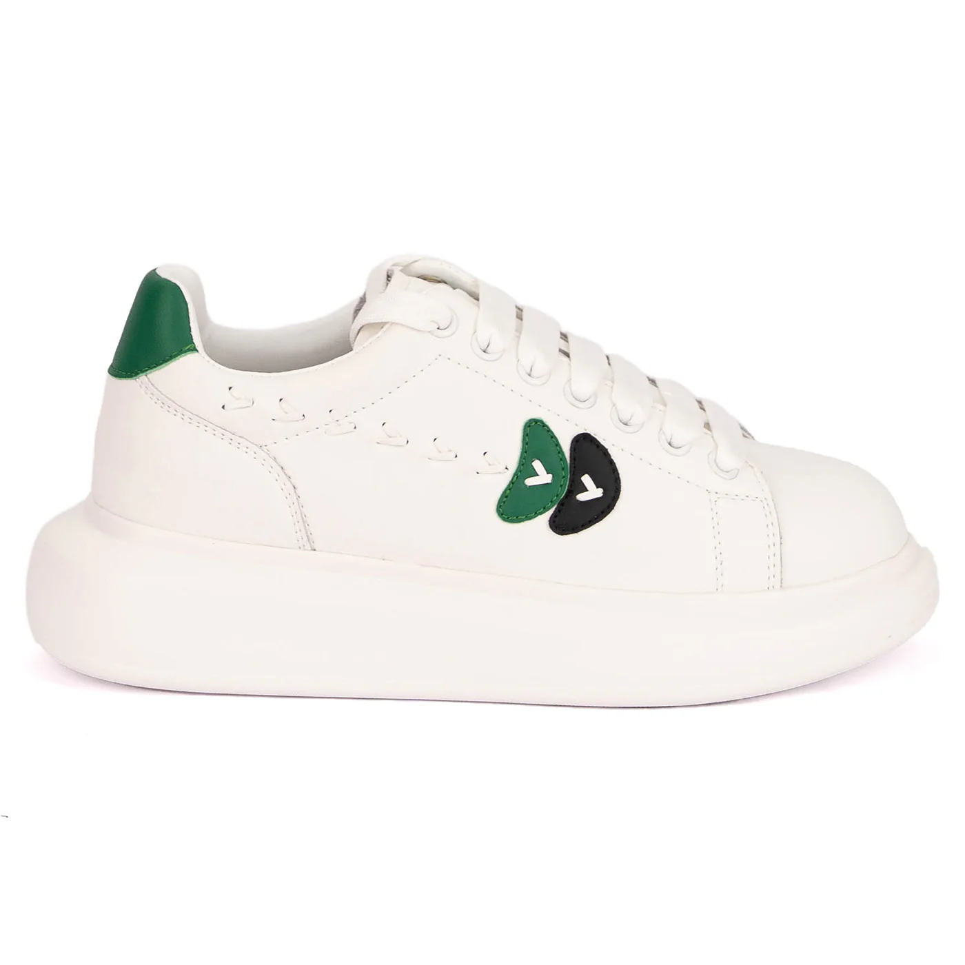 Pantofi dama casual din piele naturala alba 18781