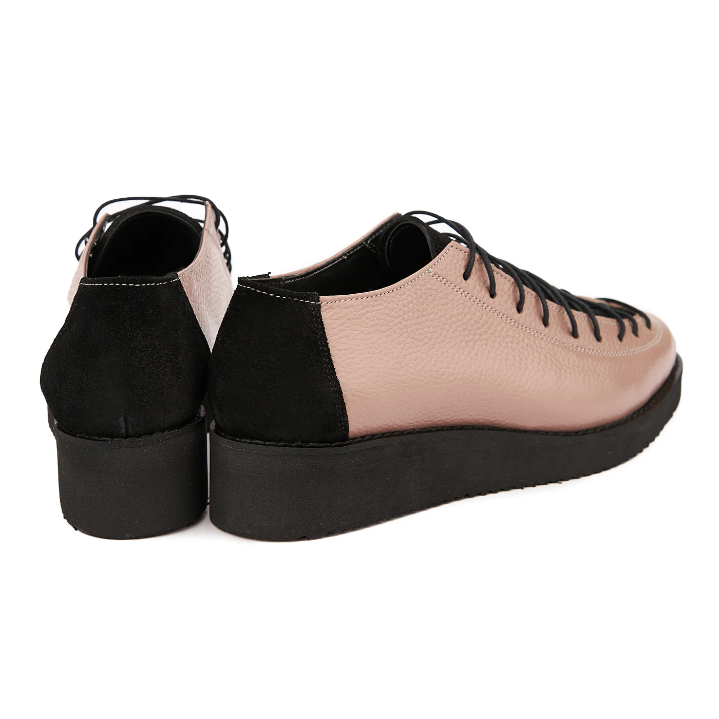 Pantofi Dama Casual din Piele Naturala cu Talpa Usoara Taupe 1675 - Image 2