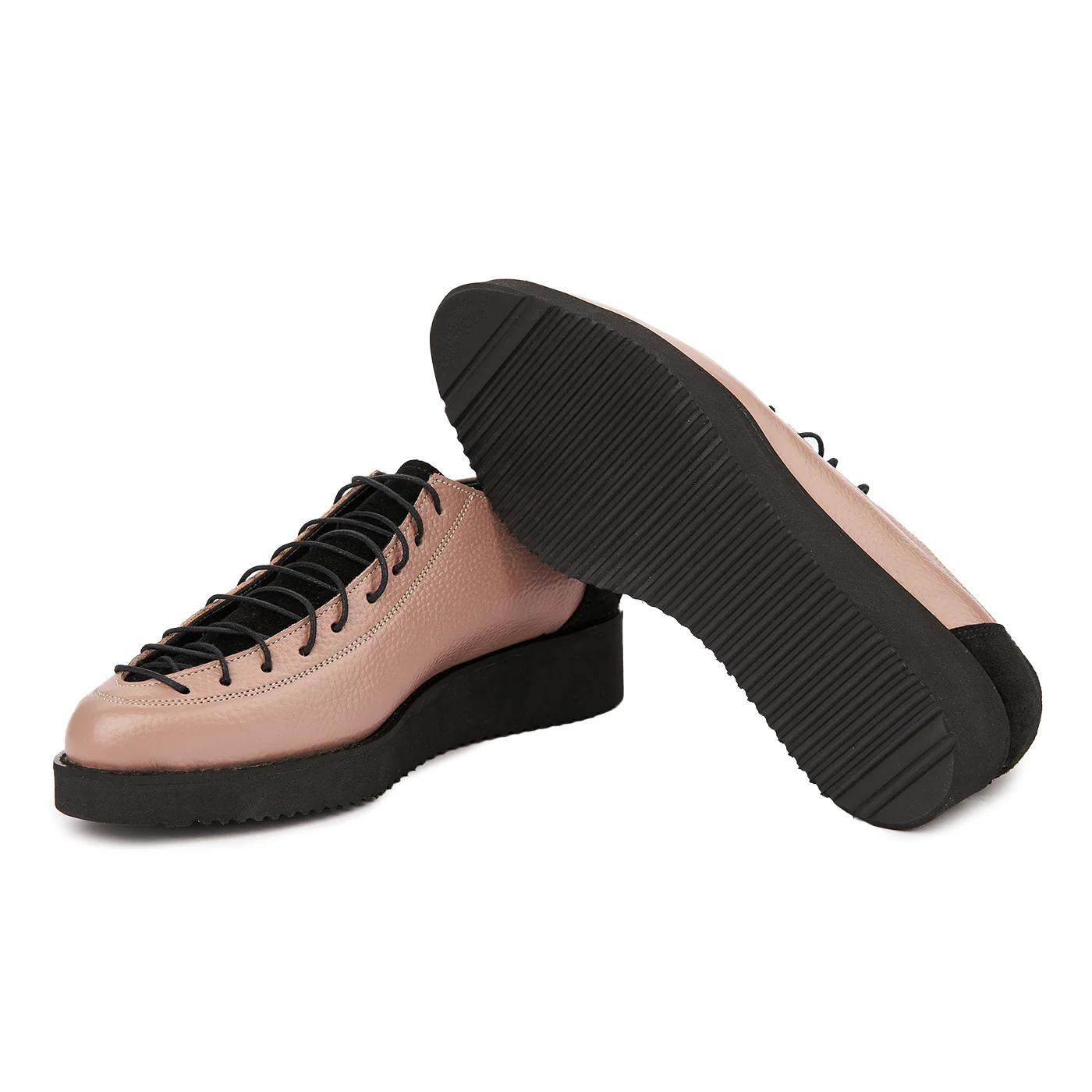 Pantofi Dama Casual din Piele Naturala cu Talpa Usoara Taupe 1675 - Image 3
