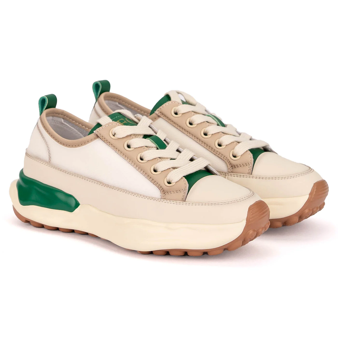 Pantofi dama casual din piele naturala multicolora 18782 - Image 4