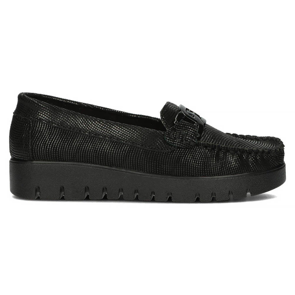 Pantofi dama casual din piele naturala neagra 13961 - Image 6