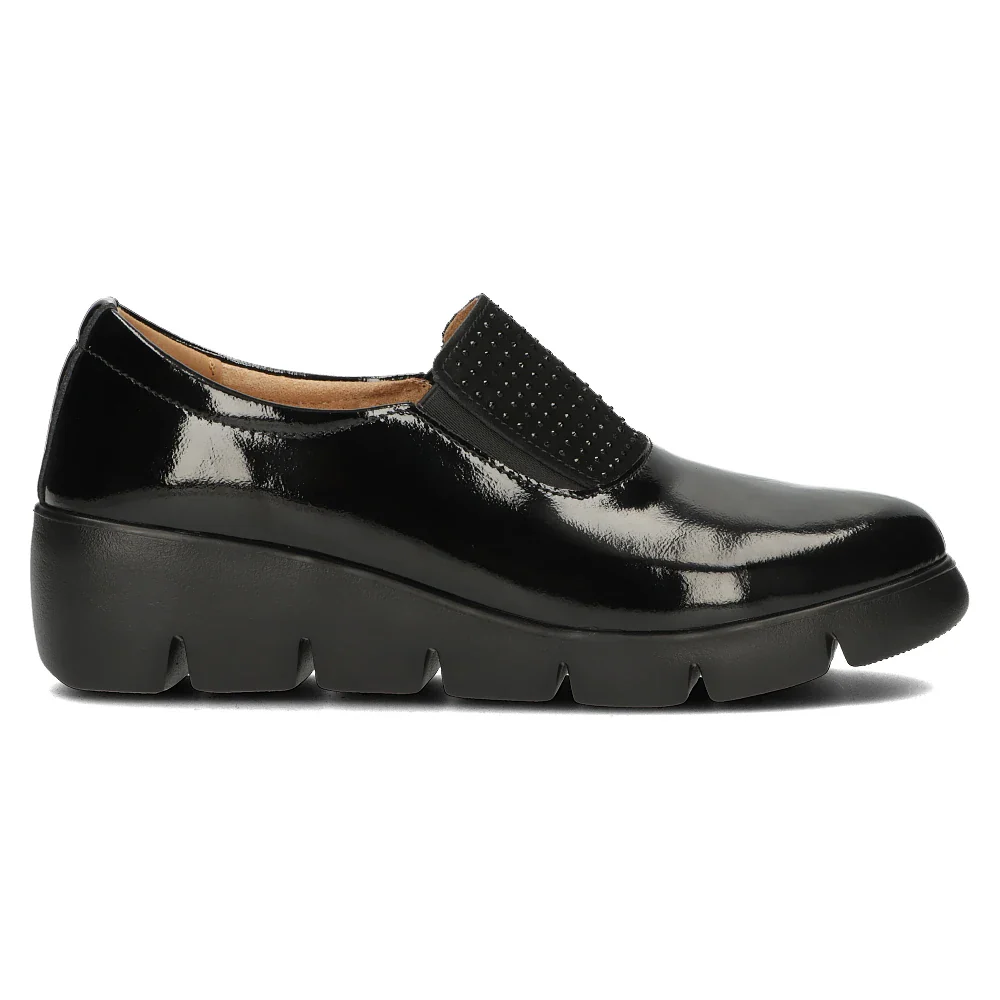Pantofi dama casual din piele naturala neagra 13966 - Image 2