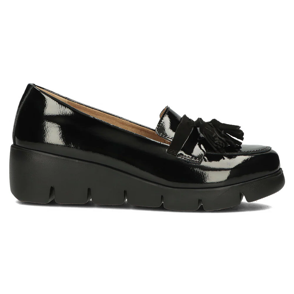 Pantofi dama casual din piele naturala neagra 13968 - Image 6