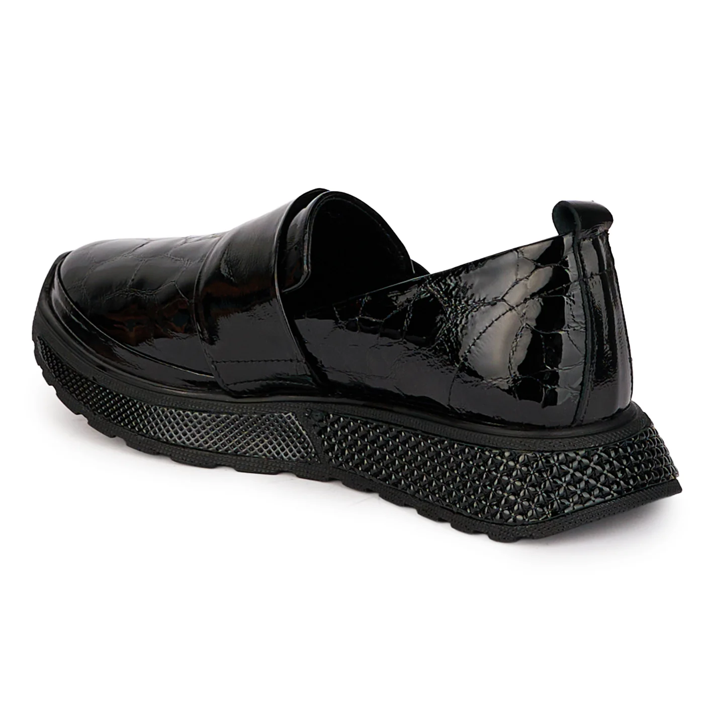 Pantofi dama casual din piele naturala neagra 18477 - Image 2