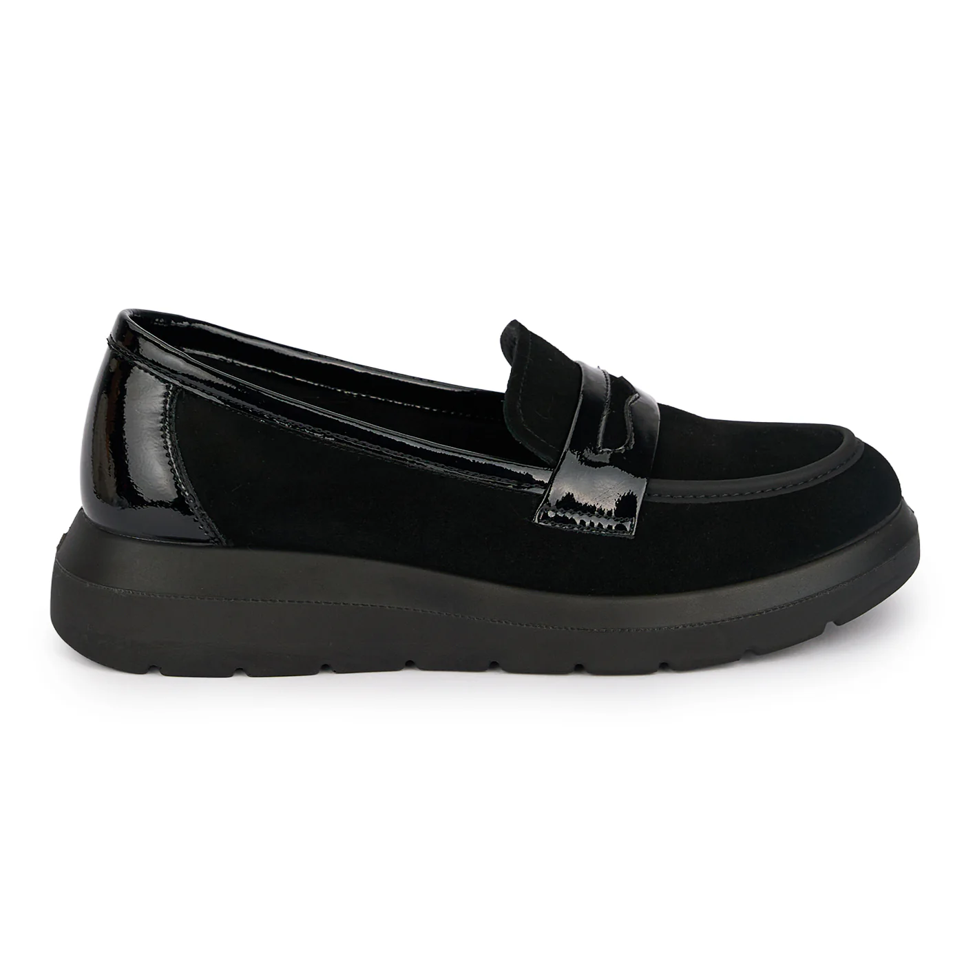 Pantofi dama casual din piele naturala neagra 18862