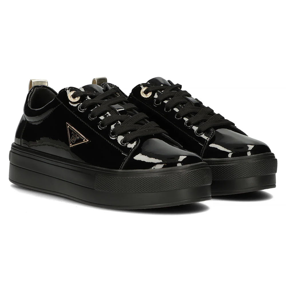 Pantofi dama casual din piele naturala neagra lac 13959 - Image 9