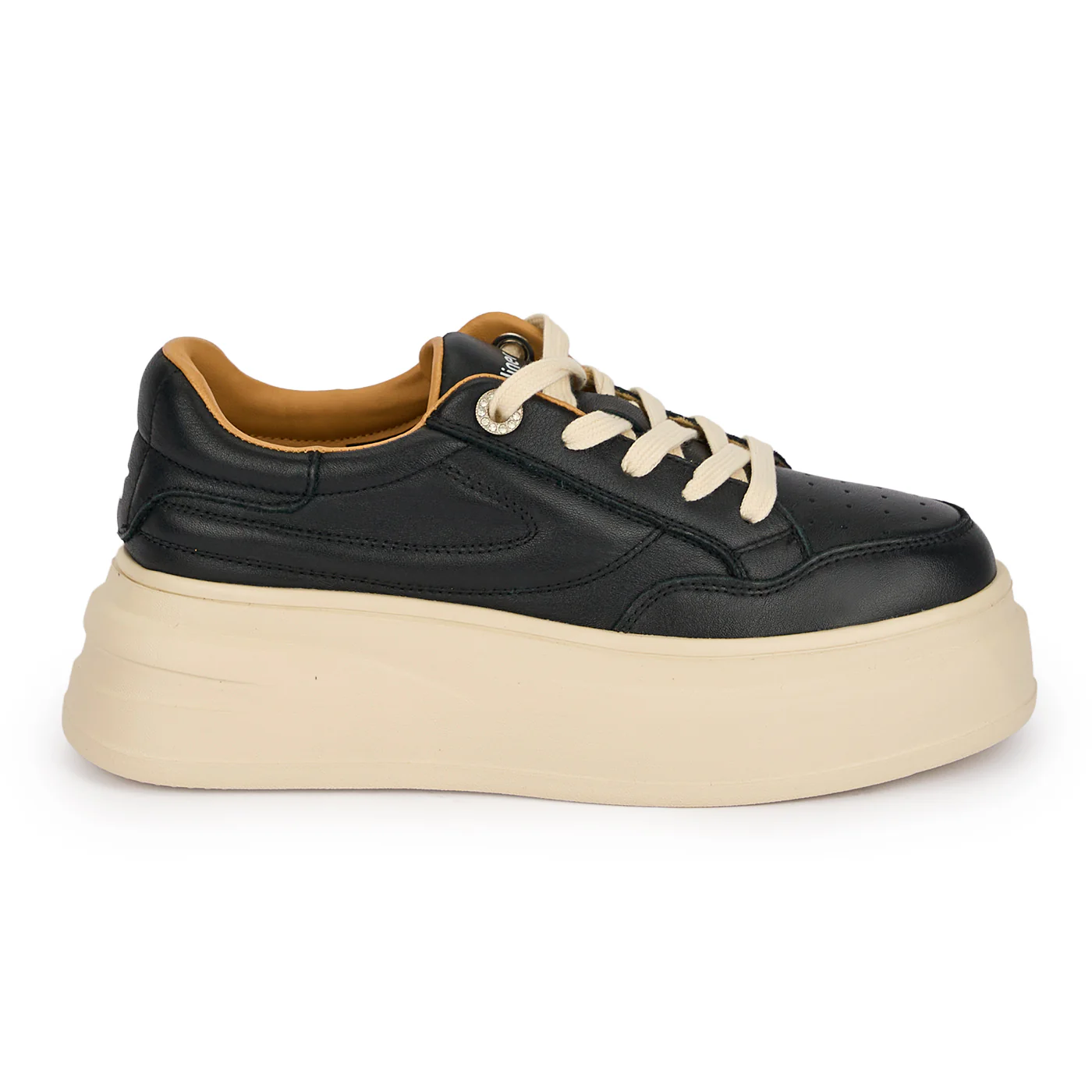 Pantofi dama casual din piele naturala neagra 18867