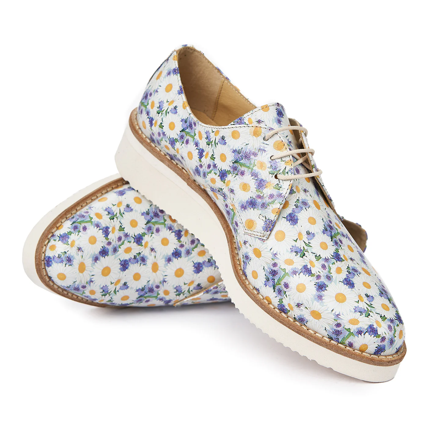 Pantofi dama piele naturala cu talpa usoara model floral 1931 - Image 4