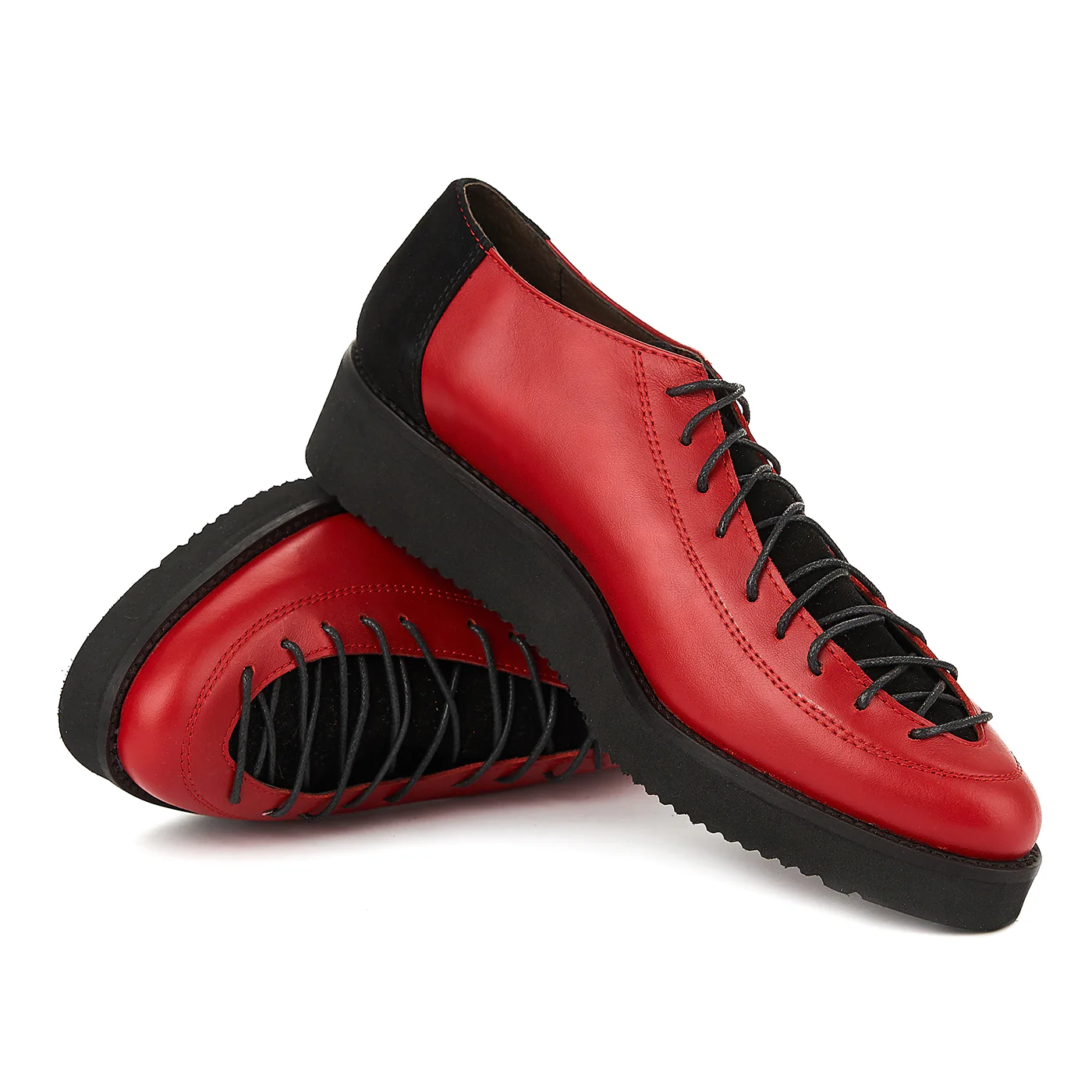 Pantofi dama casual rosii piele naturala 1256 - Image 4