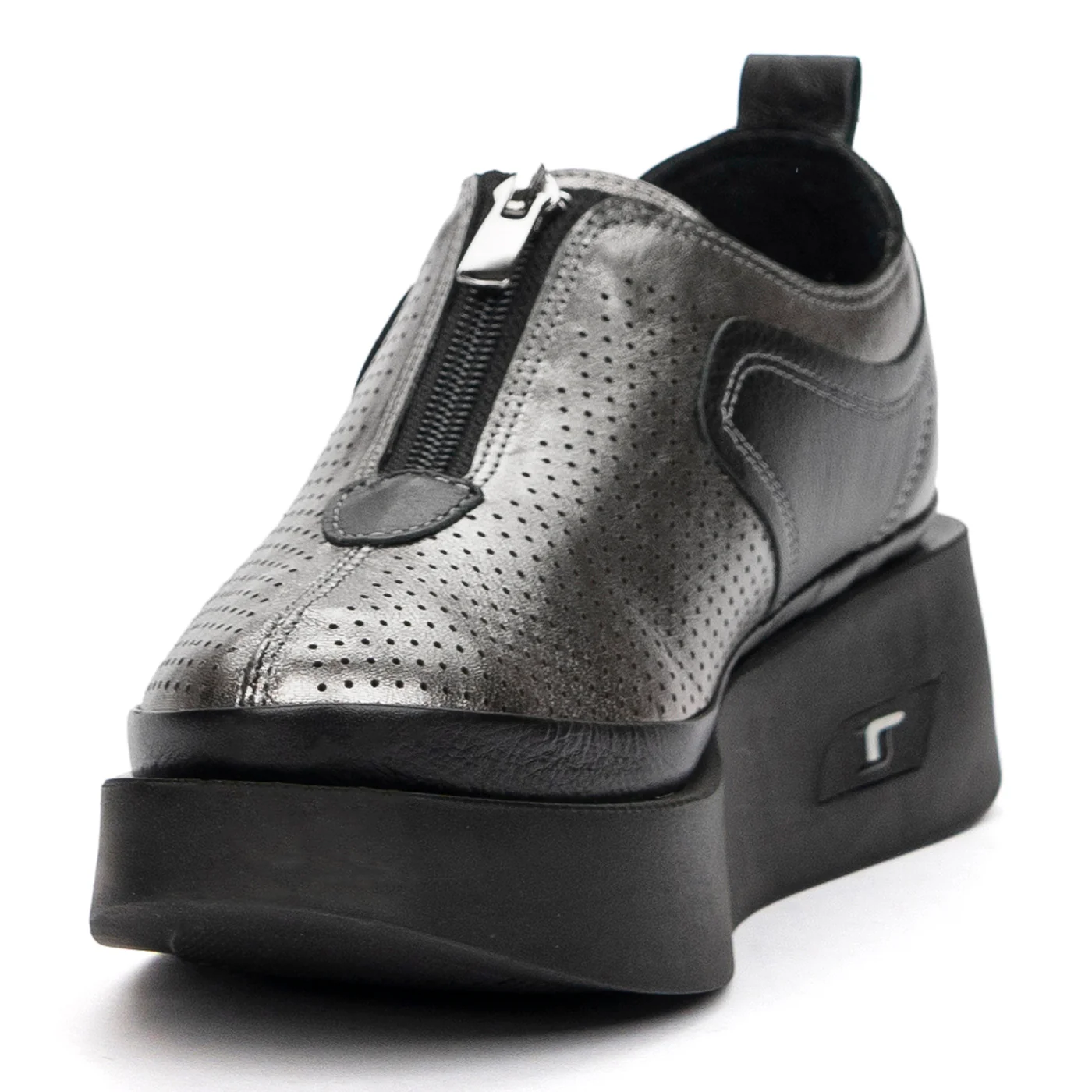 Pantofi Dama cu Fermoar Casual din Piele Naturala 8552 - Image 4