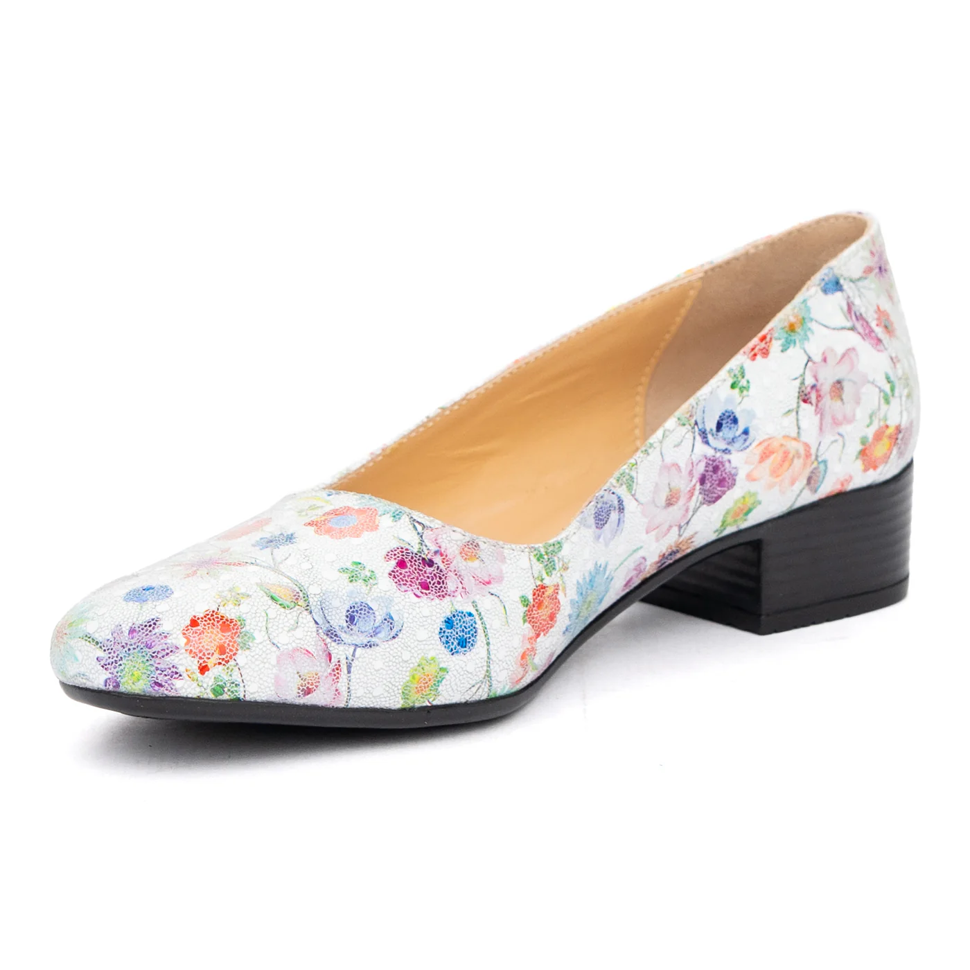 Pantofi dama cu toc mic din piele naturala 8655 - Image 4