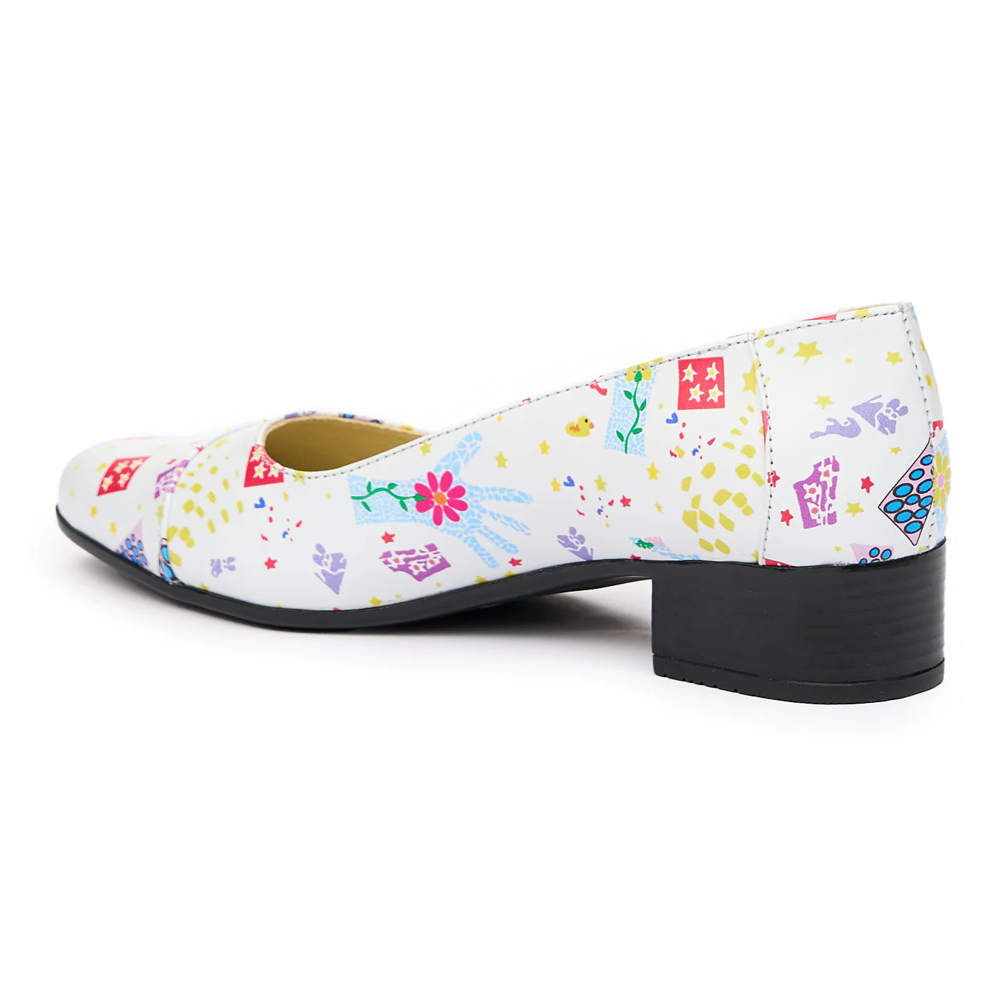 Pantofi dama cu toc mic din piele naturala 9451 - Image 3