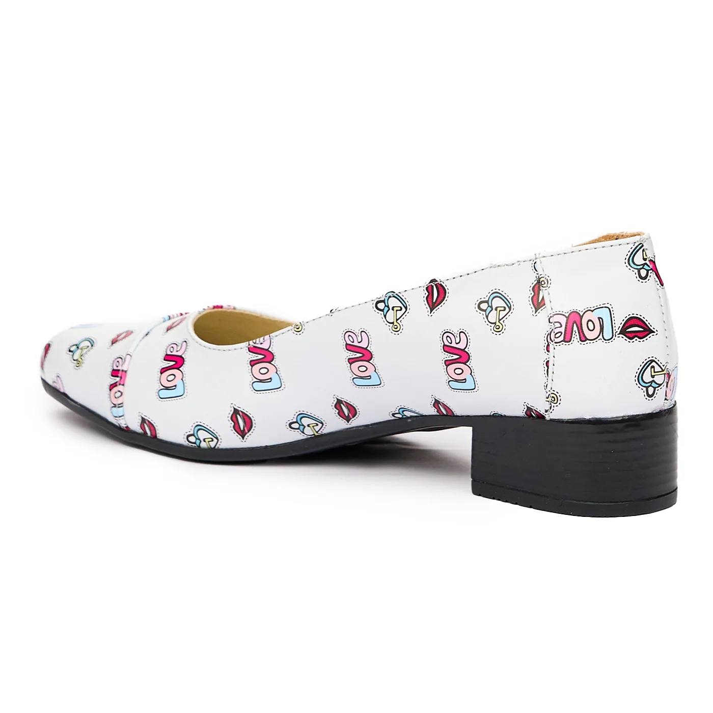 Pantofi dama cu toc mic din piele naturala 9452 - Image 3