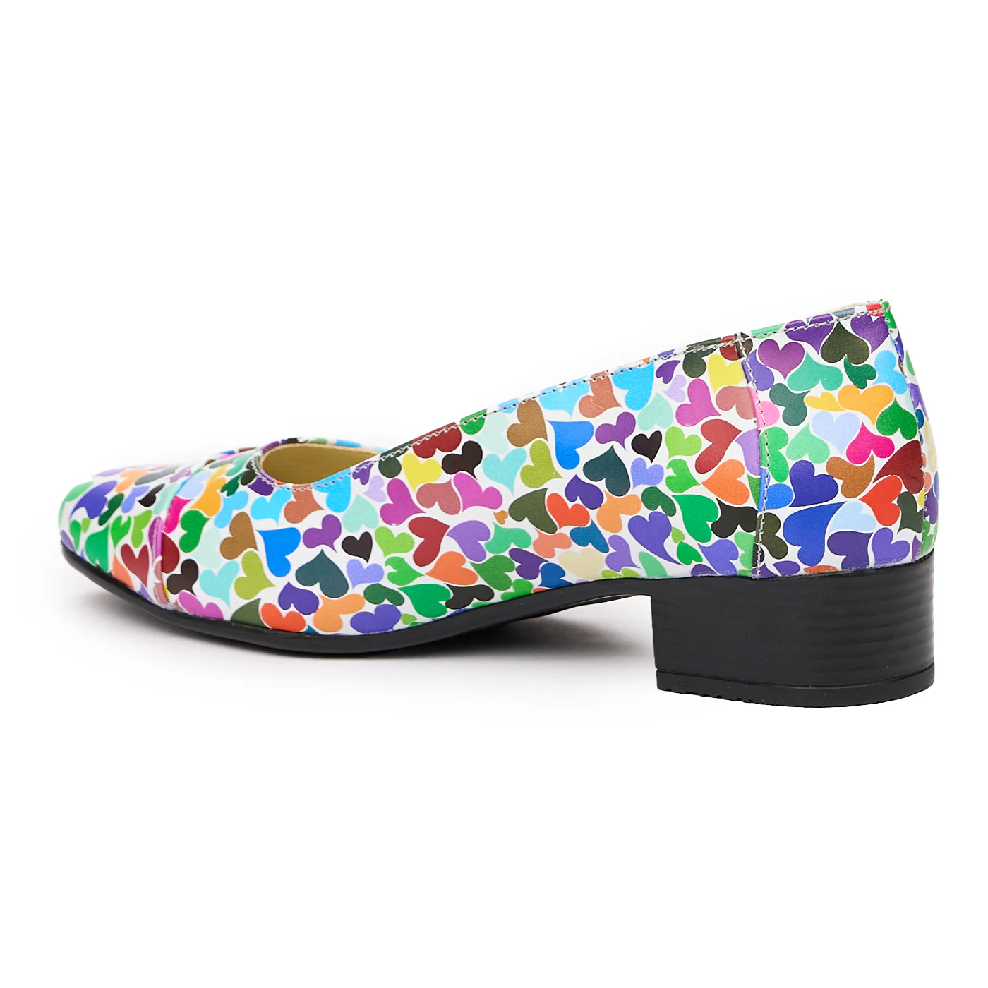 Pantofi dama cu toc mic din piele naturala 9456 - Image 3
