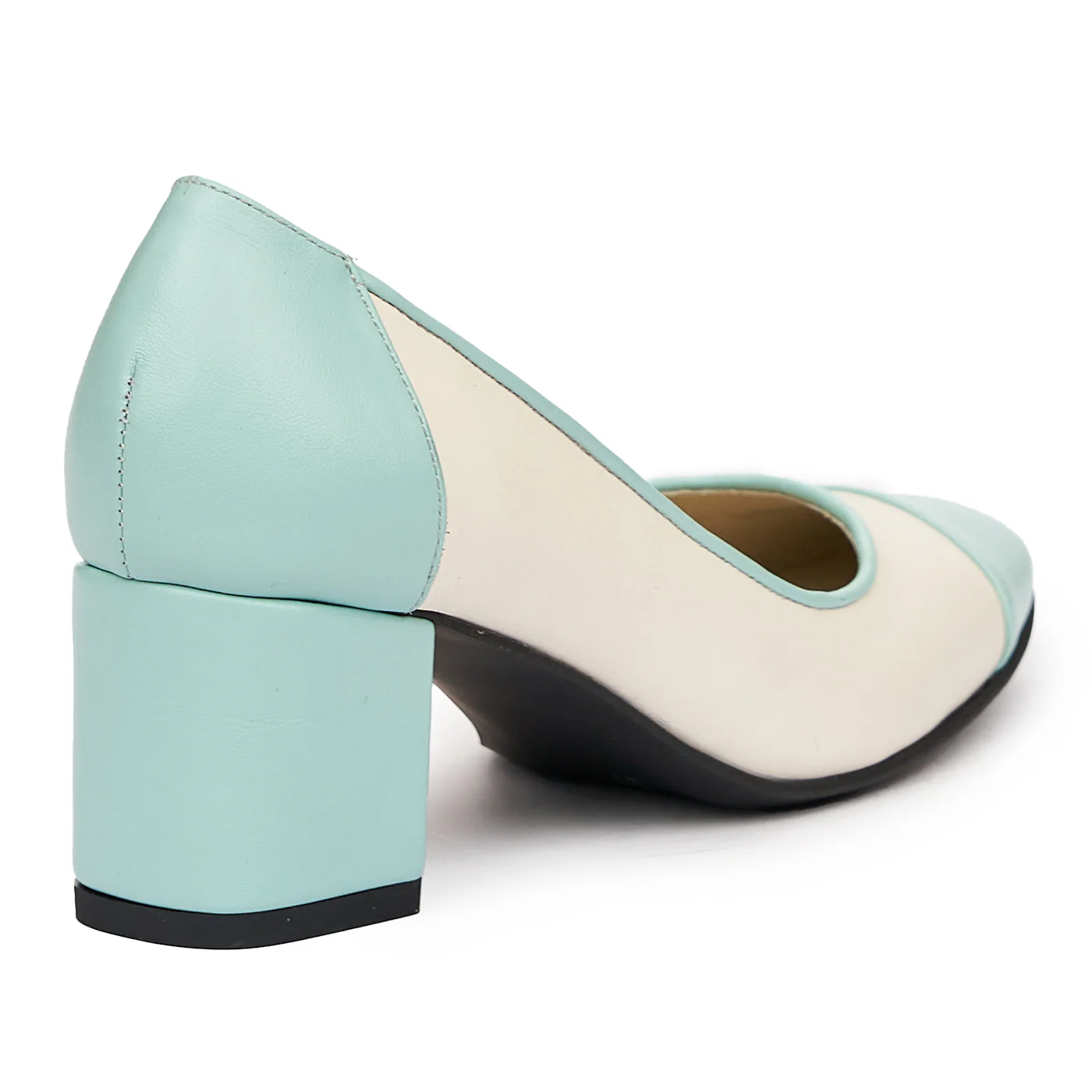 Pantofi dama din piele albastra 9365 - Image 2