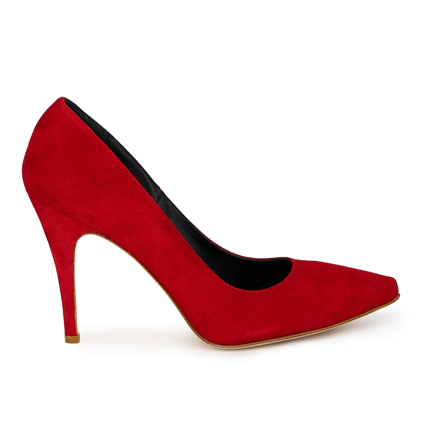 Pantofi dama din piele naturala cu toc subtire 10 cm 17679