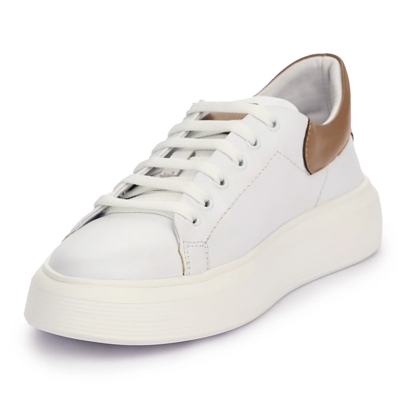 Pantofi dama din piele naturala alba 13092 - Image 3
