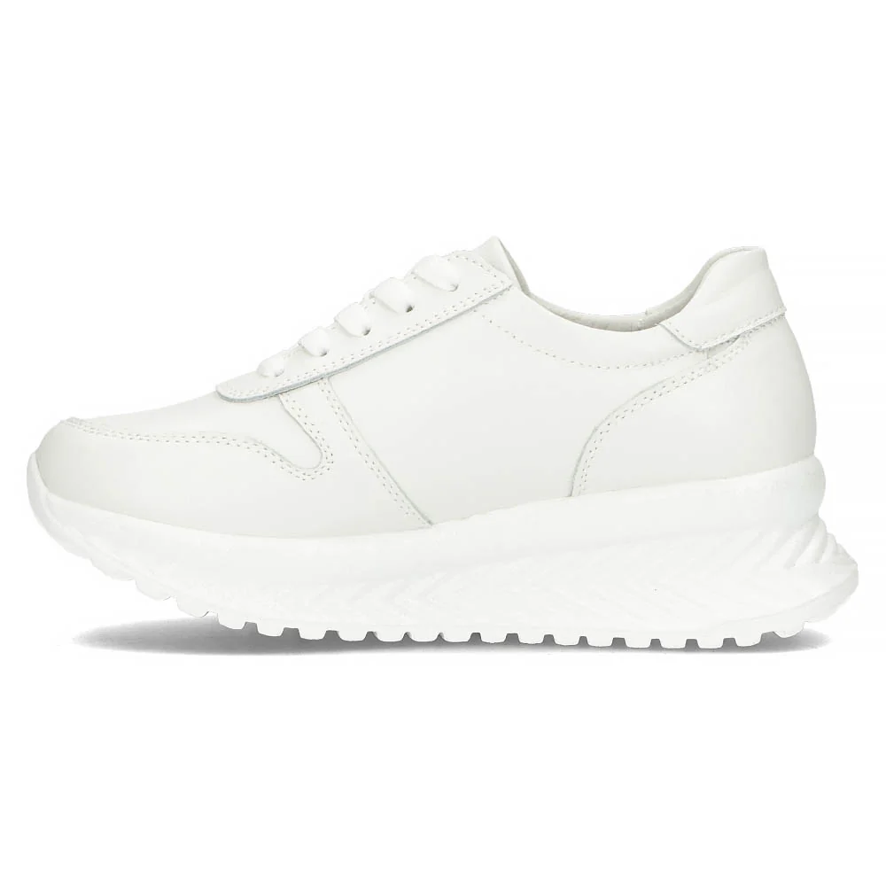 Pantofi dama din piele naturala alba 13136 - Image 3
