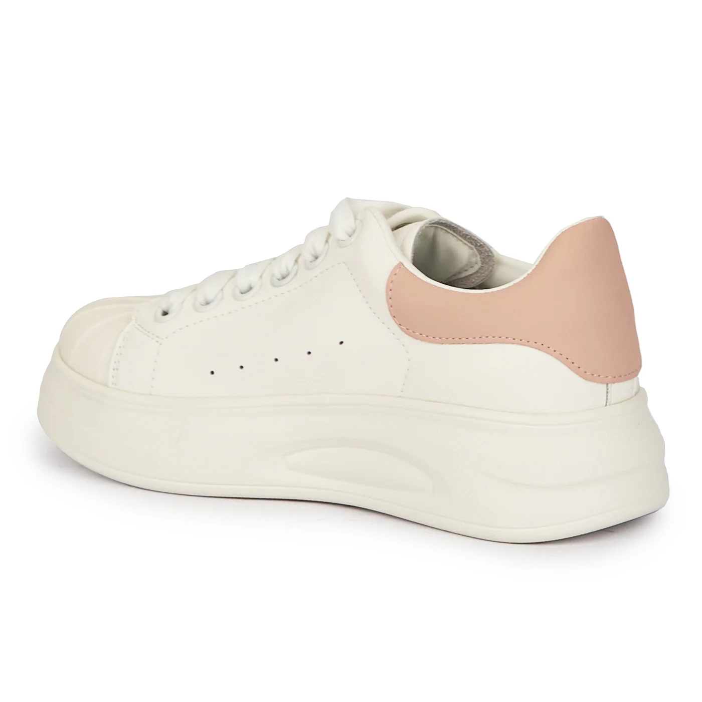 Pantofi dama din piele naturala alba 15563 - Image 2