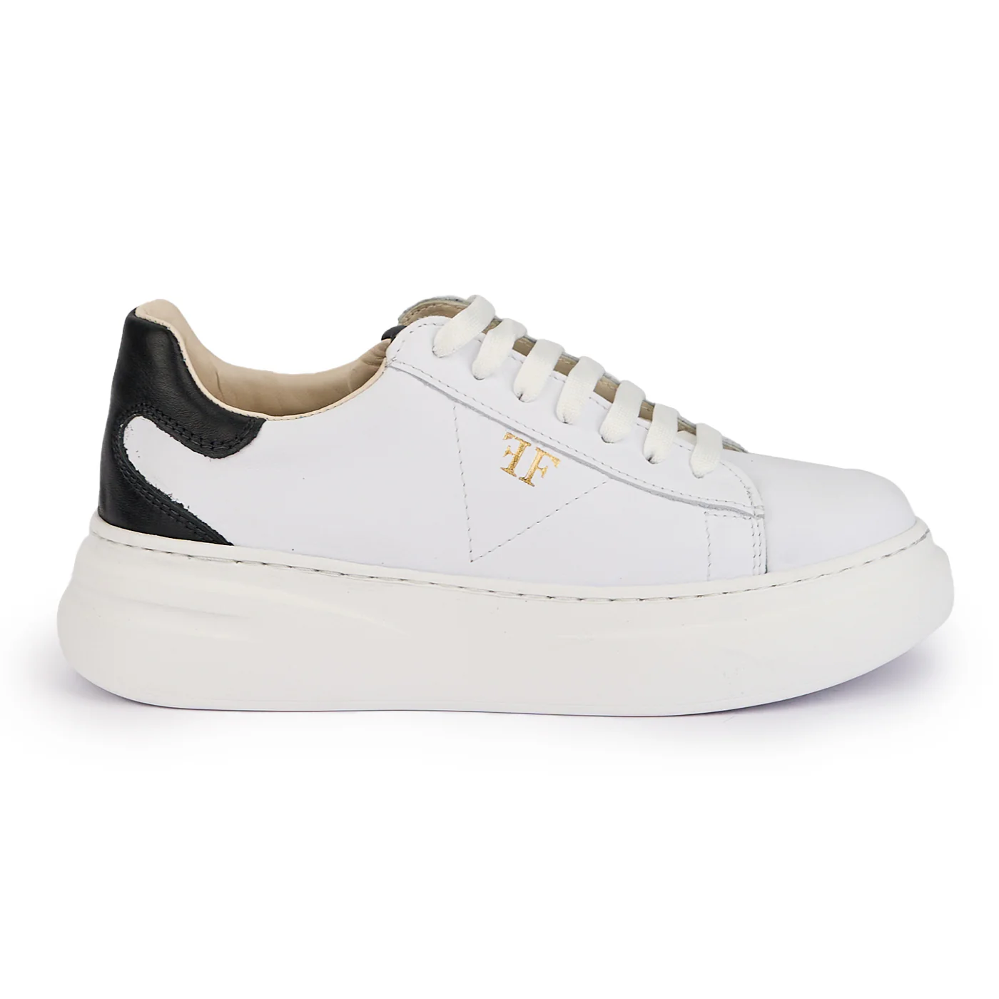 Pantofi dama din piele naturala alba 16843