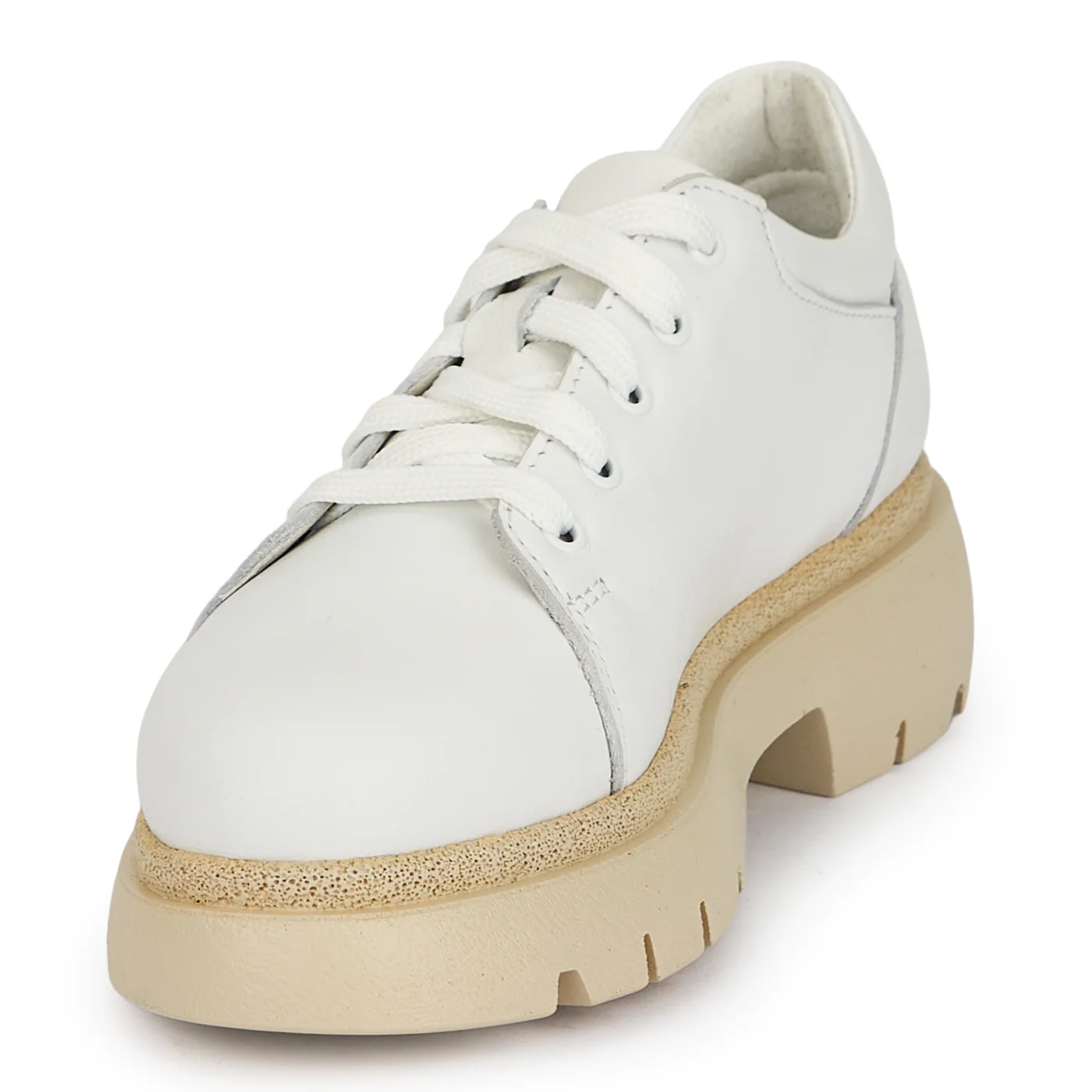Pantofi dama din piele naturala alba 19610 - Image 3