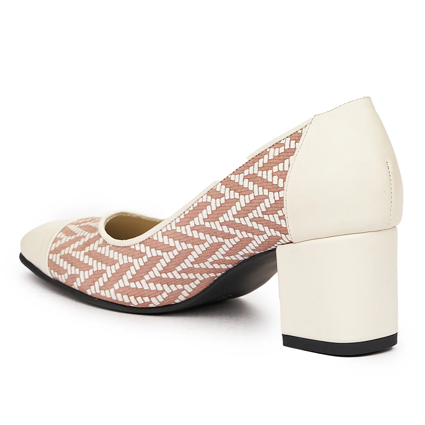 Pantofi dama din piele naturala alba 9376 - Image 3