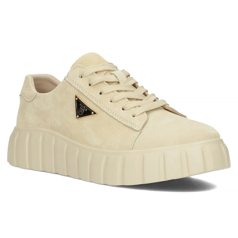 Pantofi sport dama din piele naturala bej 13014 - Image 2