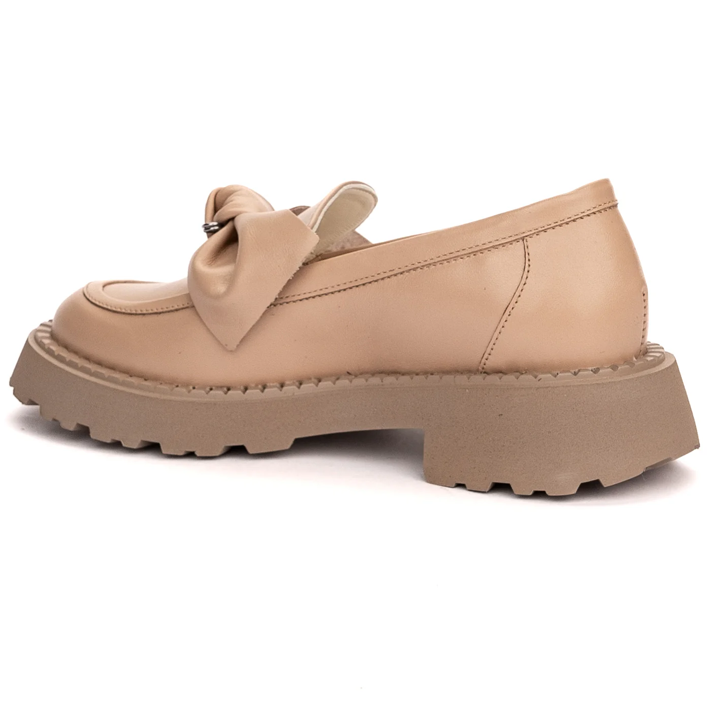 Pantofi dama din piele naturala bej 13499 - Image 2