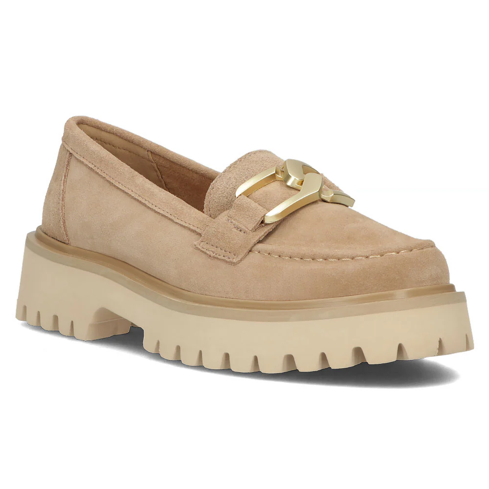 Pantofi dama din piele naturala bej 13637 - Image 2