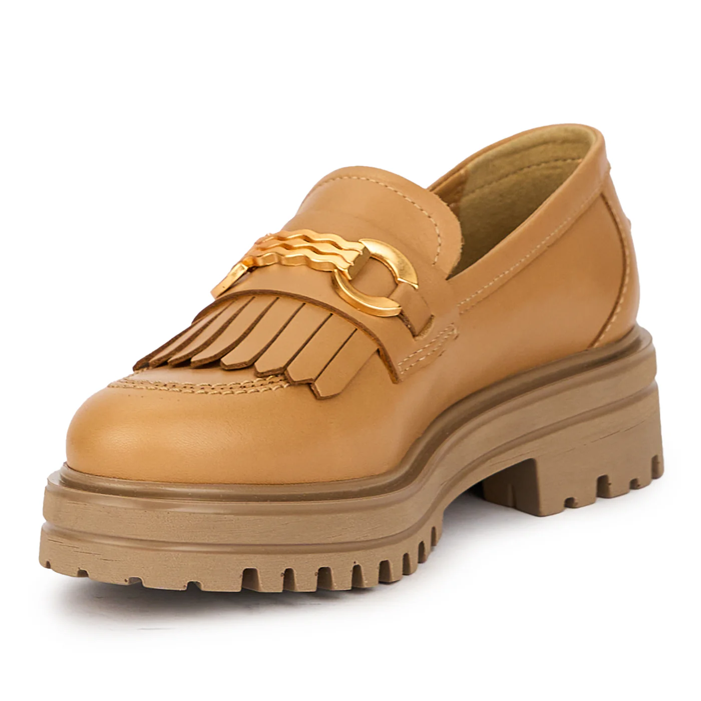 Pantofi dama din piele naturala bej 15560 - Image 3