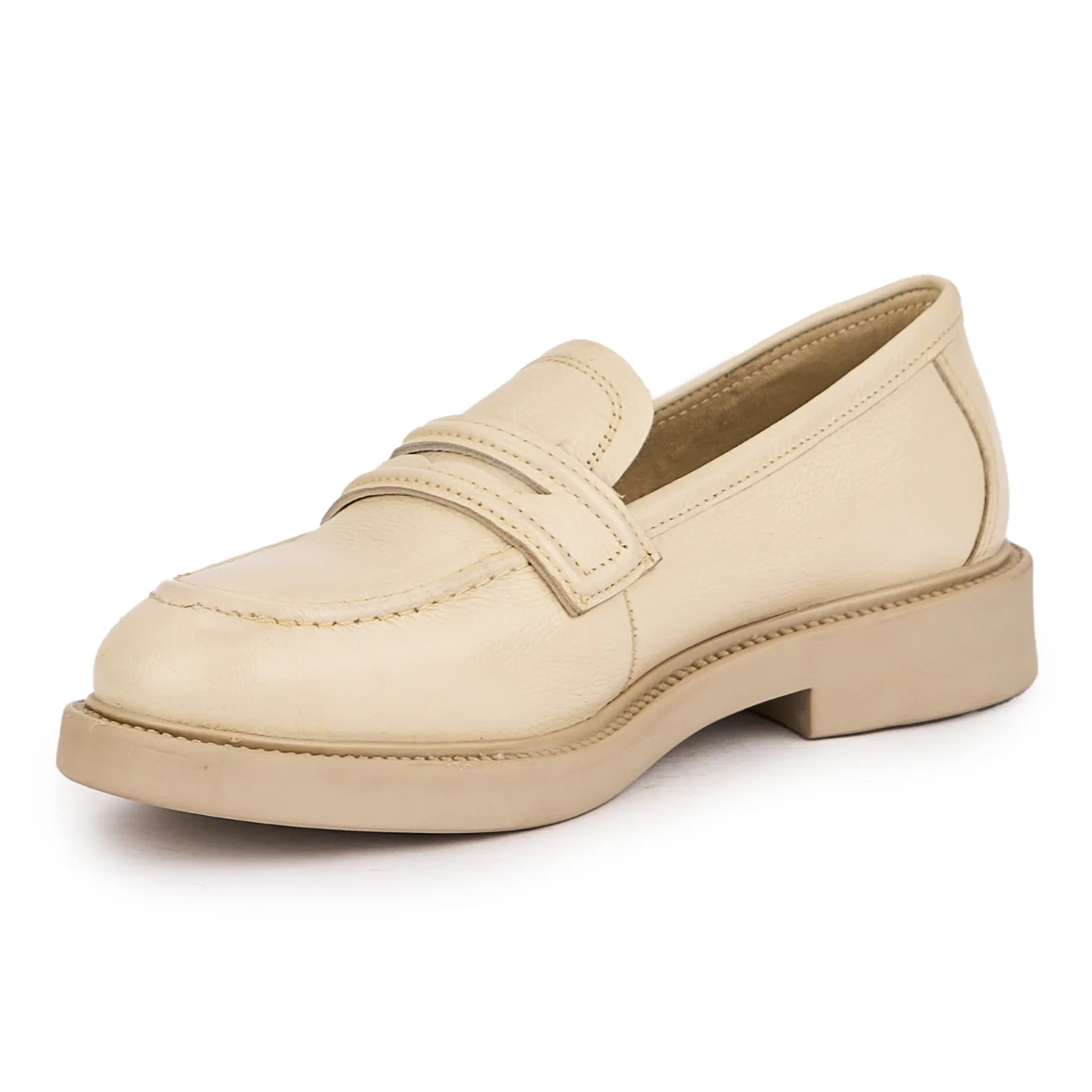 Pantofi dama din piele naturala bej 16396 - Image 3