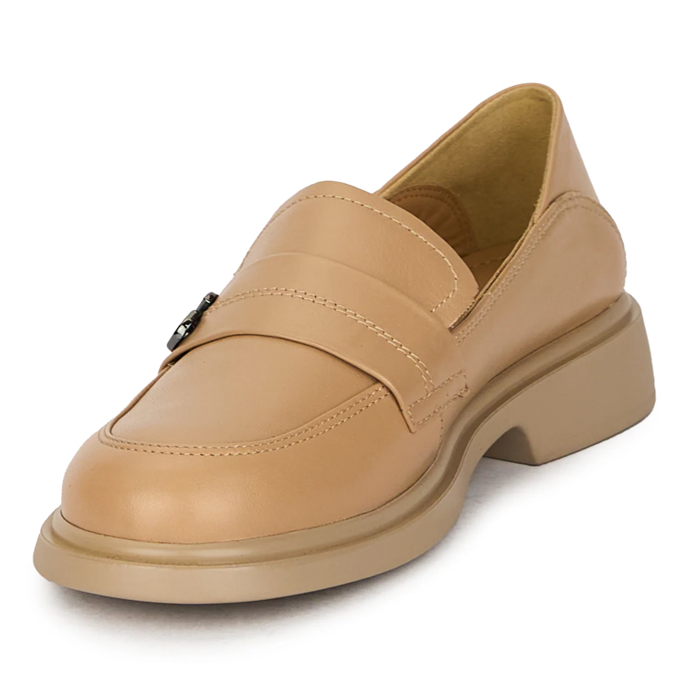 Pantofi dama din piele naturala bej 17842 - Image 3