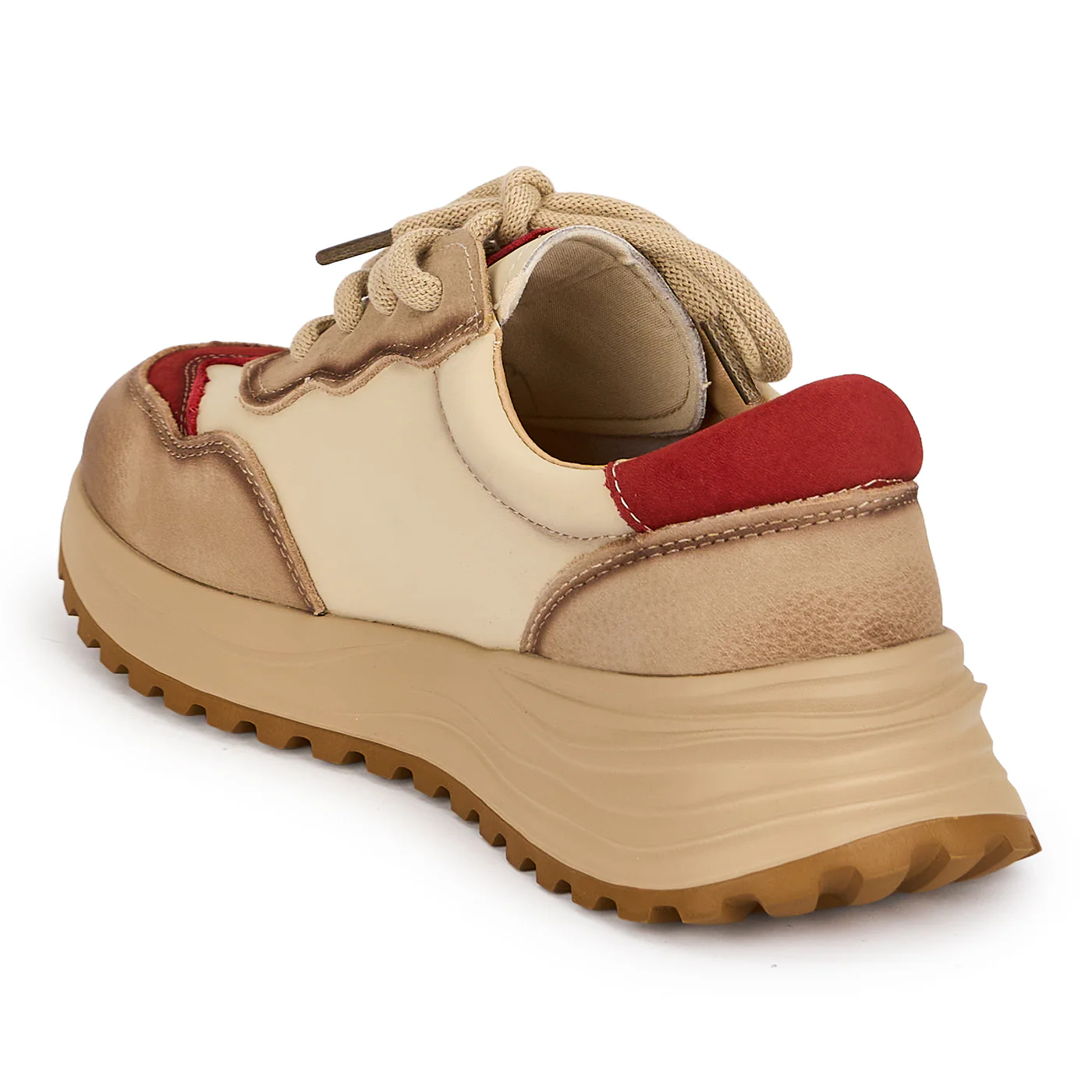 Pantofi dama din piele naturala bej 19531 - Image 2