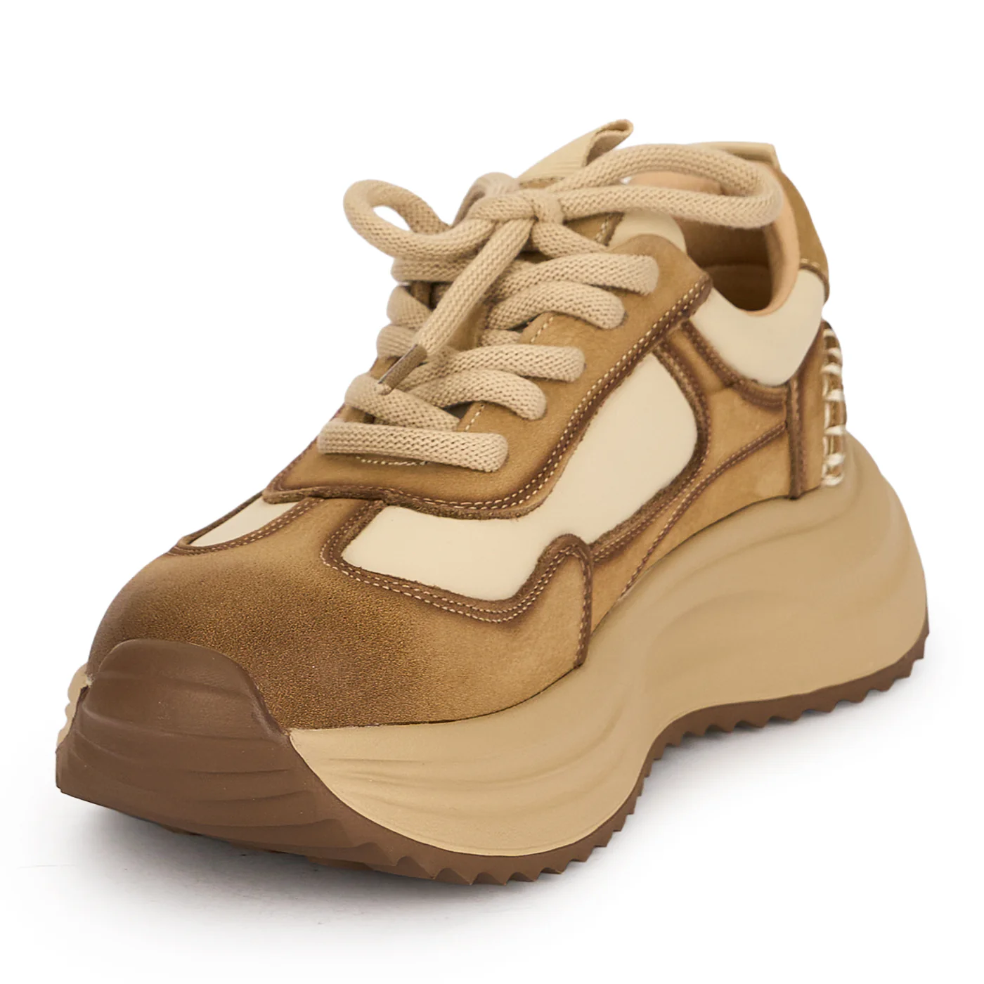 Pantofi dama din piele naturala bej 19540 - Image 3