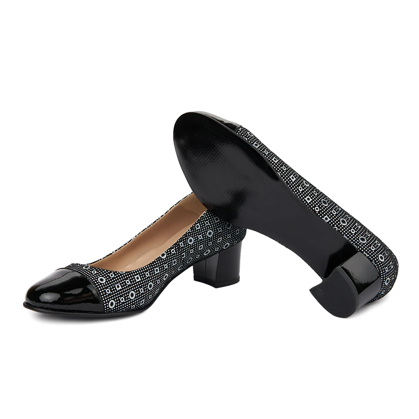 Pantofi dama din piele naturala bej 4924 - Image 3