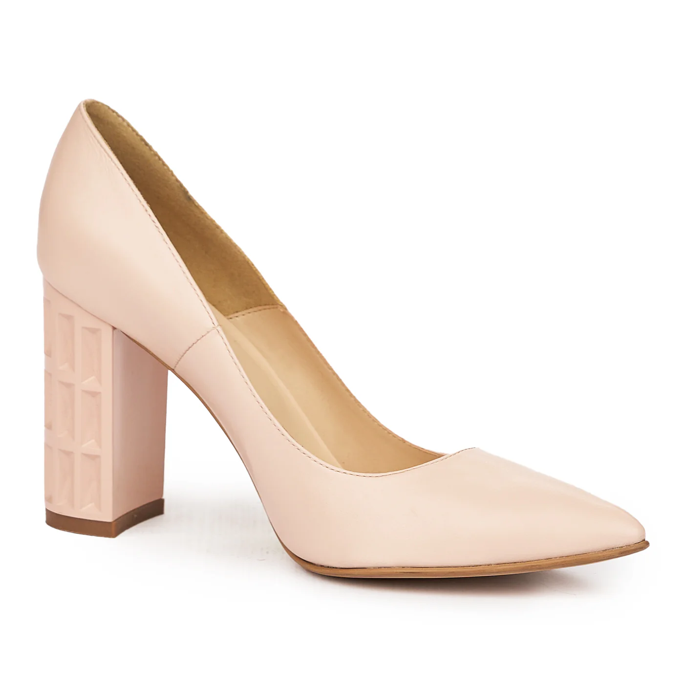 Pantofi dama din piele naturala bej 9134 - Image 3