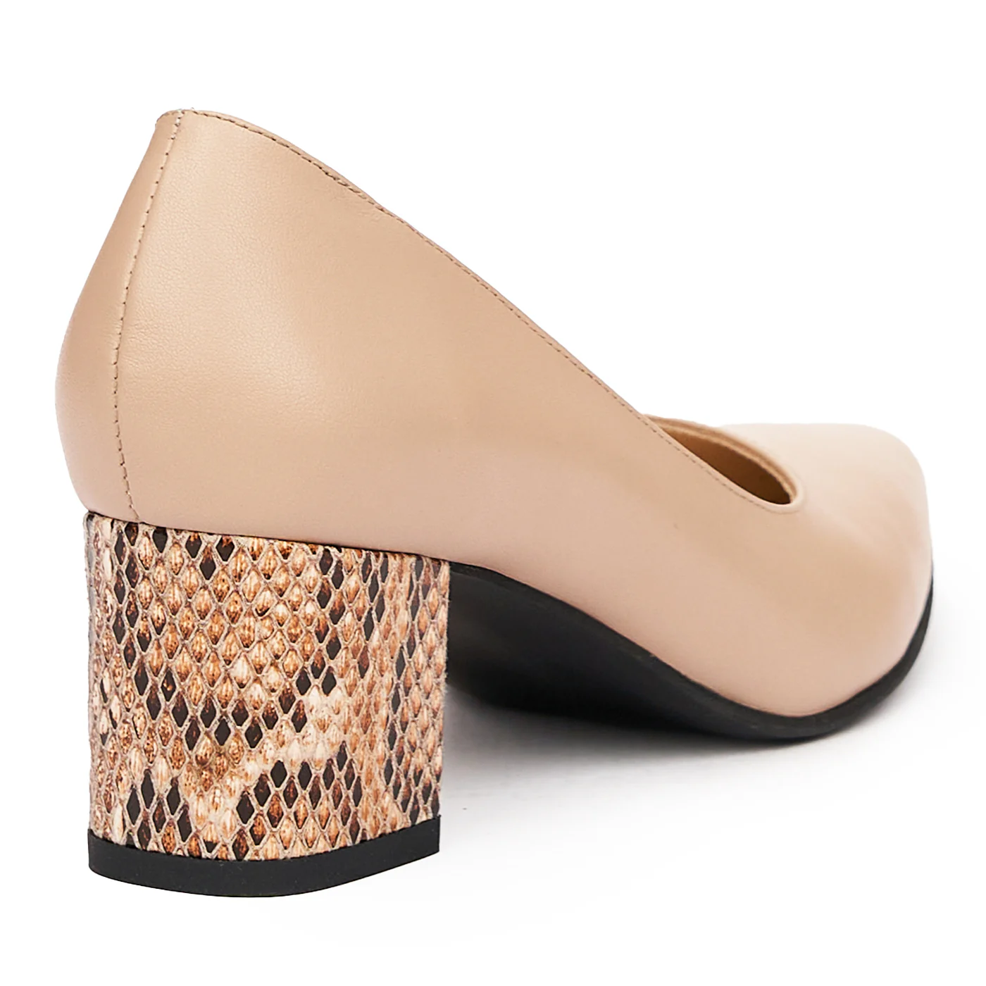 Pantofi dama din piele naturala bej 9326 - Image 2