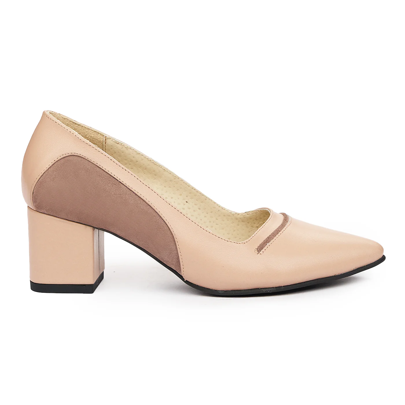 Pantofi dama din piele naturala bej 9332