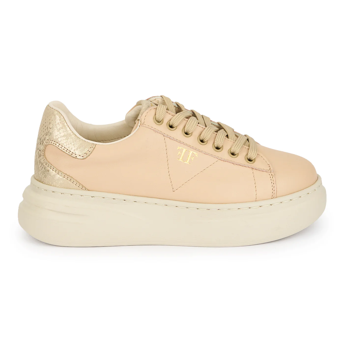 Pantofi dama din piele naturala roz pudra 16845