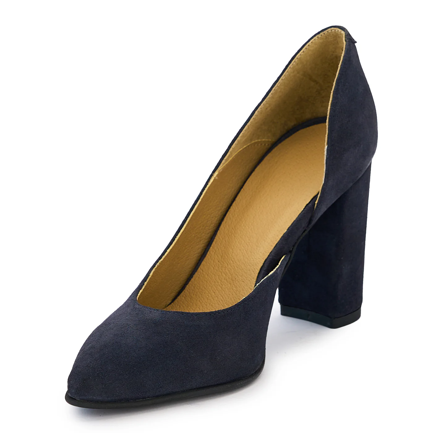 Pantofi dama din piele naturala bleumarin 14048 - Image 3