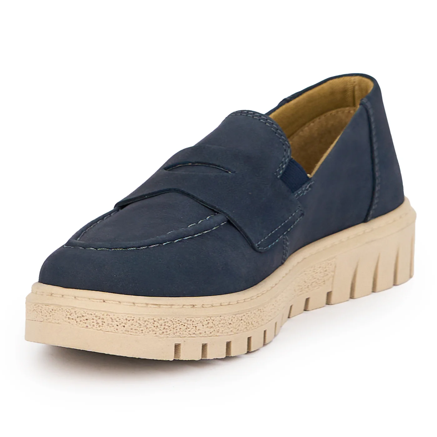 Pantofi dama din piele naturala bleumarin 15250 - Image 3