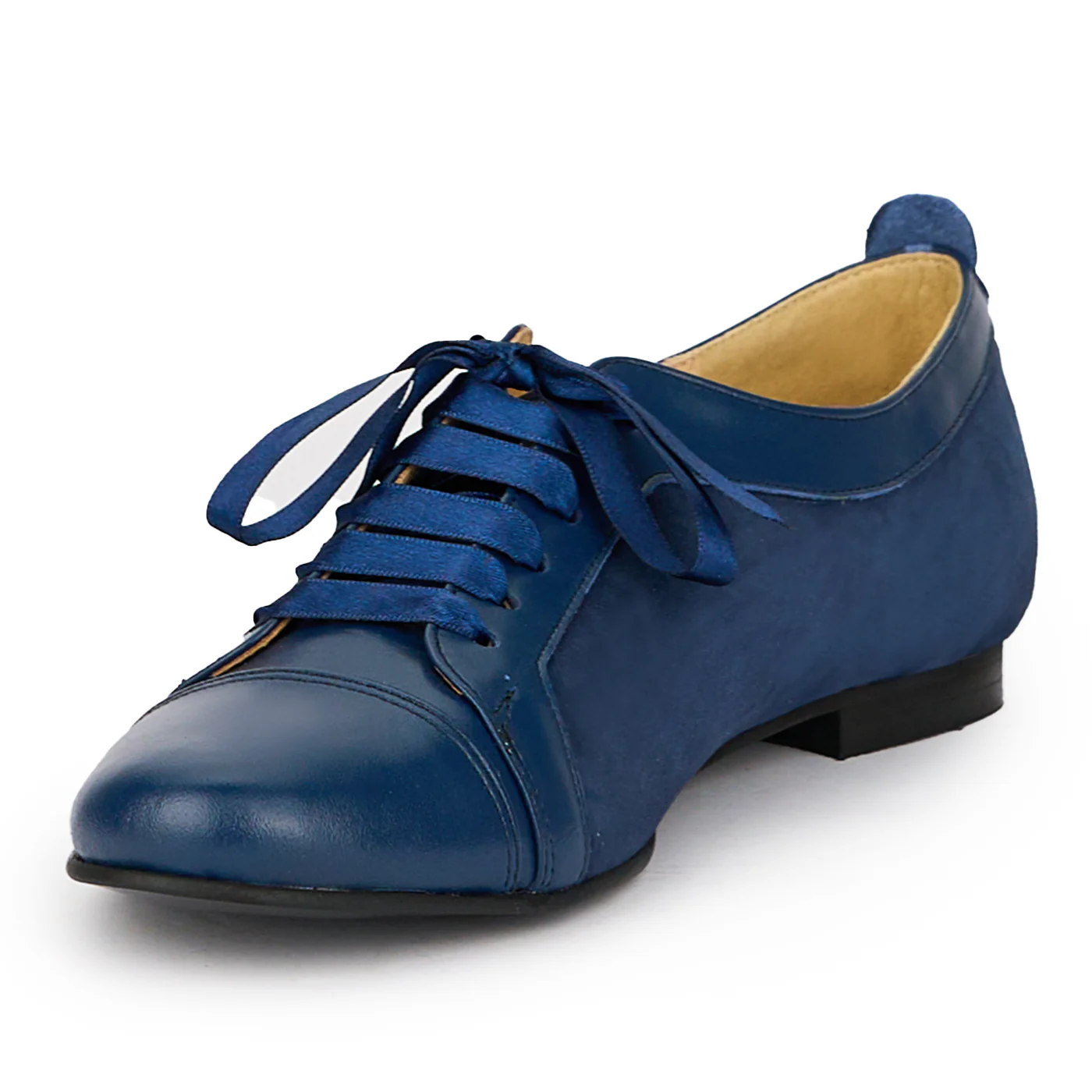 Pantofi dama din piele naturala bleumarin 15264 - Image 3