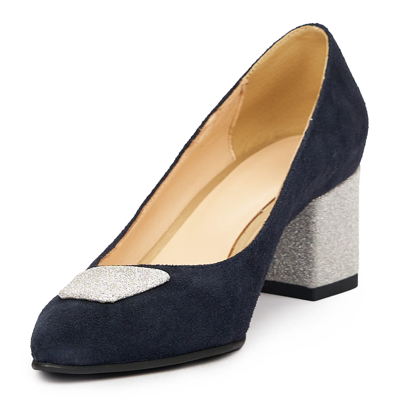 Pantofi dama din piele naturala bleumarin 9317 - Image 4