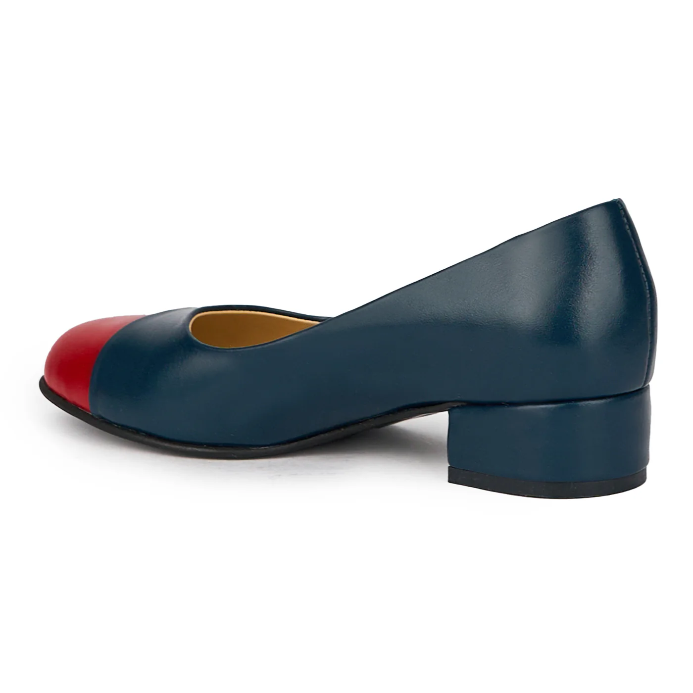 Pantofi dama din piele naturala verde cu toc mic 3 cm 15574 - Image 2